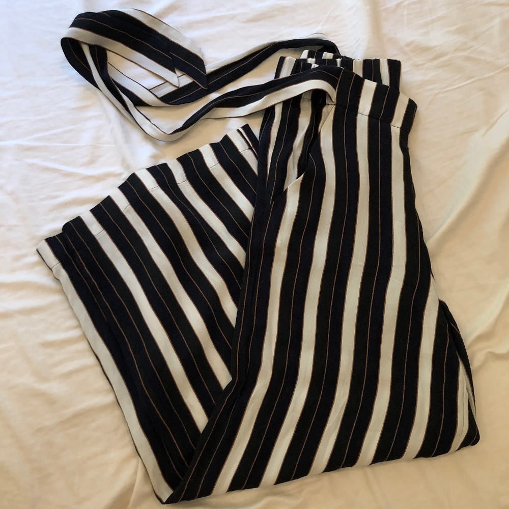 Aritzia Wilfred striped pants